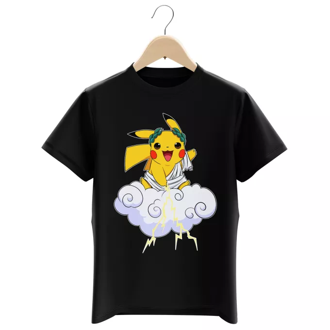 Magliette per bambini e ragazzi Paoridia Pokémon Pikachu e Zeus