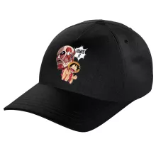 Casquette Enfant Luffy VS Titan Colossal « Viande !!!! » – Parodie One Piece
