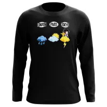 T-Shirt à manches longues Sangoku « Météo Tokyo » – Parodie Pokémon