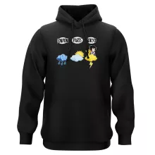 Sweat à capuche Sangoku « Météo Tokyo » – Parodie Pokémon