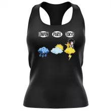 Son-Goku Damen T-shirt Tank top “Son-Goku und Pikachu” – Parodie auf Pokémon