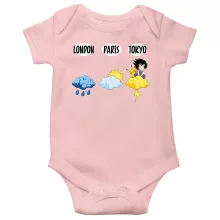 Son-Goku Baby Strampler (Mädchen) “Son-Goku und Pikachu” – Parodie auf Pokémon