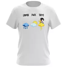T-shirt Sangoku « Météo Tokyo » – Parodie Pokémon