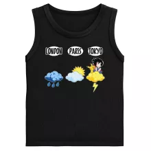Débardeurs Enfants Sangoku « Météo Tokyo » – Parodie Pokémon