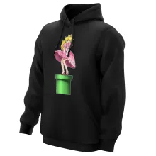 Sudadera con capucha Princesa Peach – Parodia de Super Mario