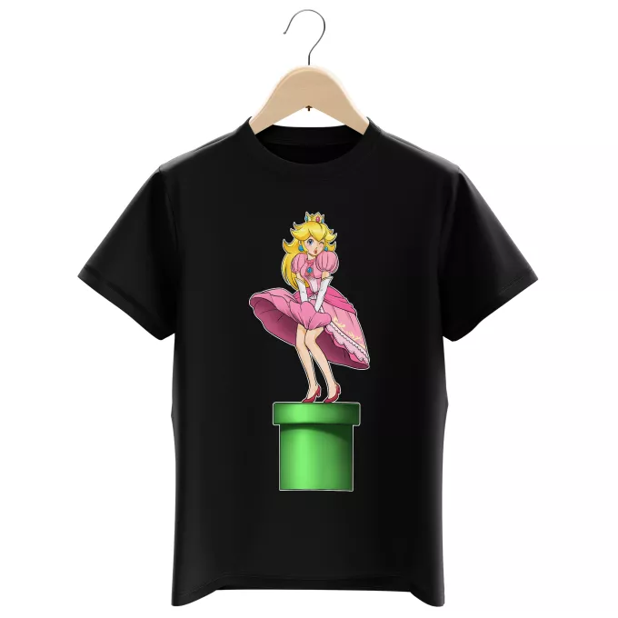 Magliette per bambini e ragazzi Paoridia Super Mario Principessa Peach