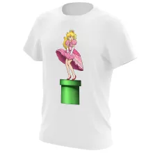 Princess Peach T-Shirt – Super Mario parody