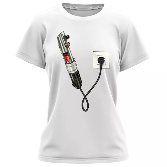 Kvinnor T-shirts Parodi Stjärnornas krig Ljussabel