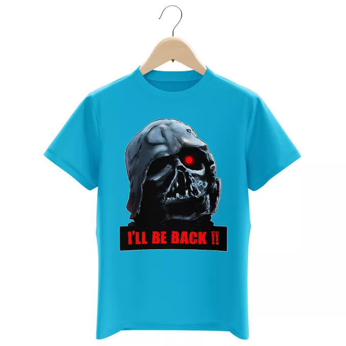 Camisetas Niños Parodia Star Wars Darth Vader y Terminator