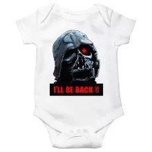 Body bébé Dark Vador X Terminator « I'll Be Back ! » – Parodie Star Wars
