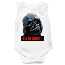 Body bébé Dark Vador X Terminator « I'll Be Back ! » – Parodie Star Wars