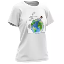 T-shirt Femme Olivier « Le Plus grand terrain de foot du Monde ! » – Parodie Olive et Tom - Captain Tsubasa