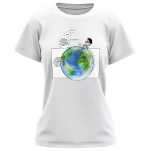 T-shirt Femme Olivier « Le Plus grand terrain de foot du Monde ! » – Parodie Olive et Tom - Captain Tsubasa
