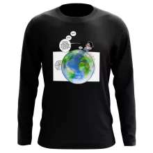 T-Shirt à manches longues Olivier « Le Plus grand terrain de foot du Monde ! » – Parodie Olive et Tom - Captain Tsubasa