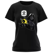 T-shirt Femme Dark Vador « A vos ordres, mon Mètre... !! » – Parodie Star Wars
