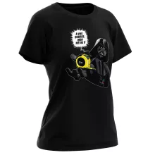 T-shirt Femme Dark Vador « A vos ordres, mon Mètre... !! » – Parodie Star Wars