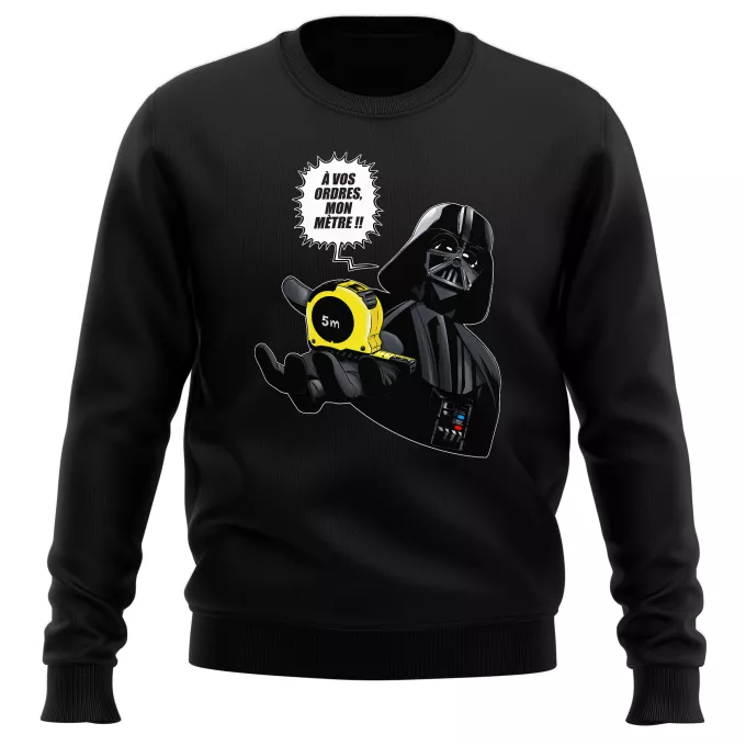 Pulls Parodie Star Wars A vos ordres, mon Mètre... !! - Dark Vador