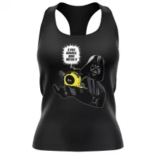 Débardeur Femme Dark Vador « A vos ordres, mon Mètre... !! » – Parodie Star Wars