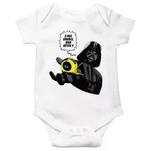 Body bébé Dark Vador « A vos ordres, mon Mètre... !! » – Parodie Star Wars
