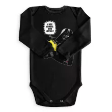 Body bébé manches longues Dark Vador « A vos ordres, mon Mètre... !! » – Parodie Star Wars
