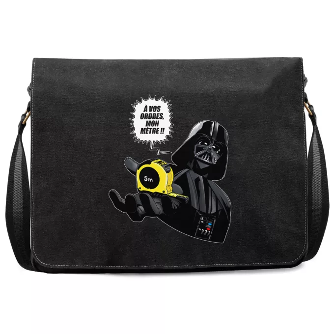 Sac à Bandoulière Premium Parodie Star Wars A vos ordres, mon Mètre... !! - Dark Vador