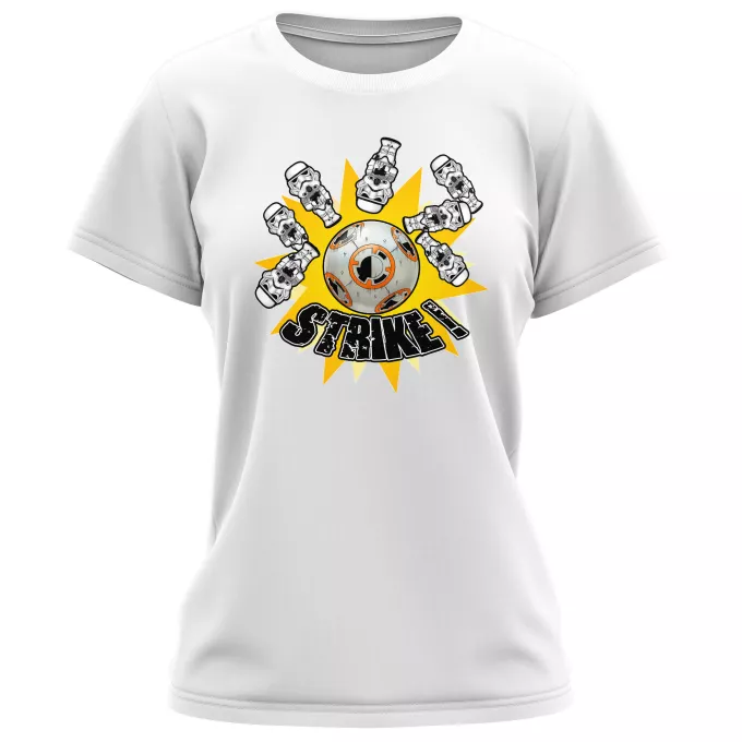 Camisetas Mujer Parodia Star Wars BB-8 y de los Stomtroopers