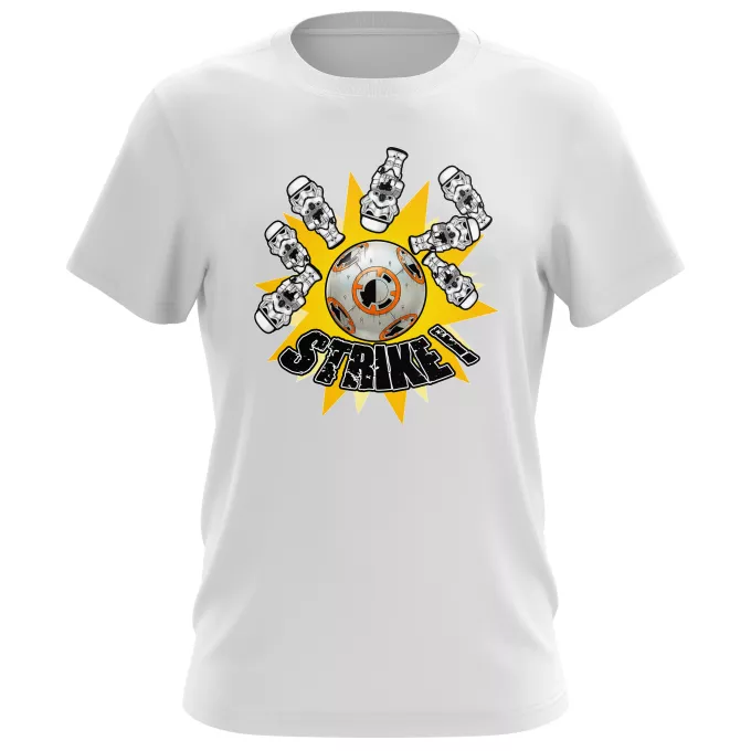 Camisetas Hombre Parodia Star Wars BB-8 y de los Stomtroopers