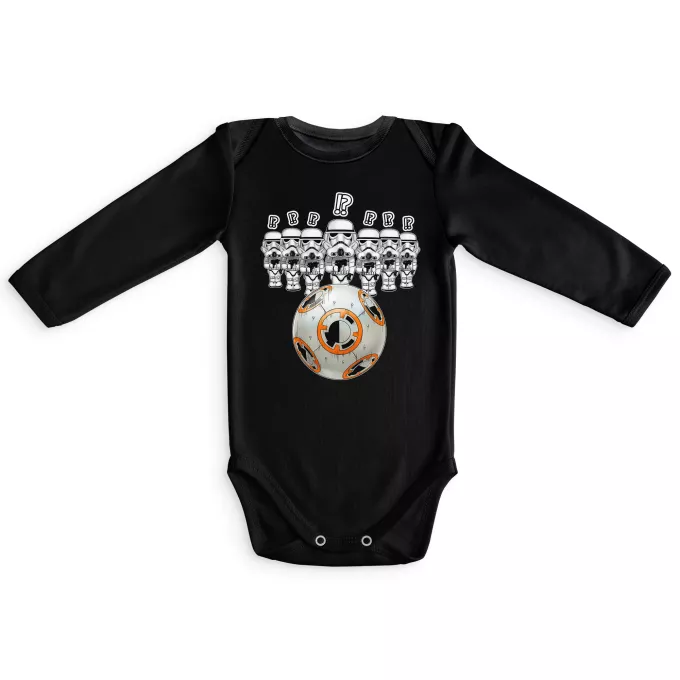 Body bebè a maniche lunghe Paoridia Star Wars BB-8 X Stormtroopers