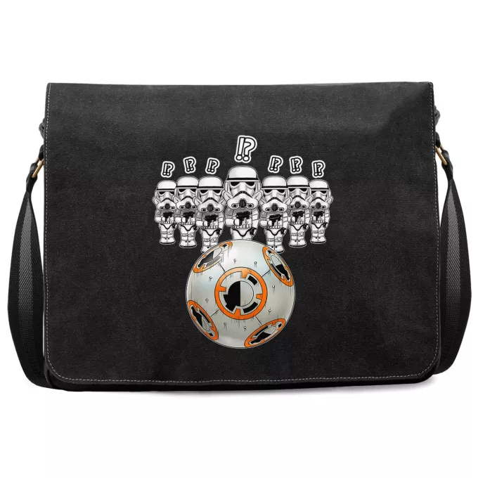 Borsa Da Postino In Tela Paoridia Star Wars BB-8 X Stormtroopers