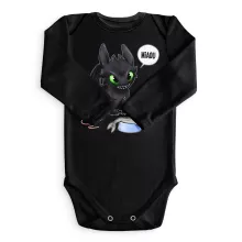 Toothless Long sleeve Baby Bodysuit – How to train your Dragon parody