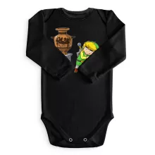 Link Long sleeve Baby Bodysuit – Zelda parody