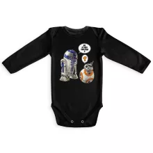 Body bébé manches longues BB-8 « BB, je suis ton père !! » – Parodie Star Wars