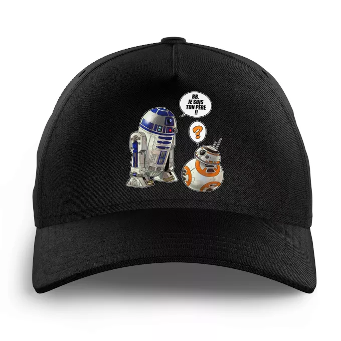 Casquettes Enfants Parodie Star Wars BB, je suis ton père !! - BB-8, R2-D2
