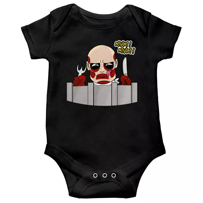 Body baby korta ärmar Parodi Attack on Titan Den kolossala Titan