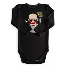 Den Baby Body långa ärmar “Den kolossala Titan” – Parodi Attack on Titan