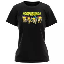 Maglietta da Donna Donatello “Donatello, Leonardo, Raphael, Michelangelo e Koopa Troopa” – Parodia dei Super Mario