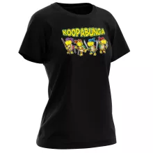 Maglietta da Donna Donatello “Donatello, Leonardo, Raphael, Michelangelo e Koopa Troopa” – Parodia dei Super Mario