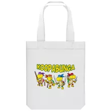 Donatello totebag “Donatello, Leonardo, Raphael, Michelangelo and Koopa Troopa” – Super Mario parody