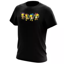 T-shirt Mario Vs Donatello “Mario Vs Donatello,Raphael, Leonardo e Michelangelo” – Super Mario de parodia