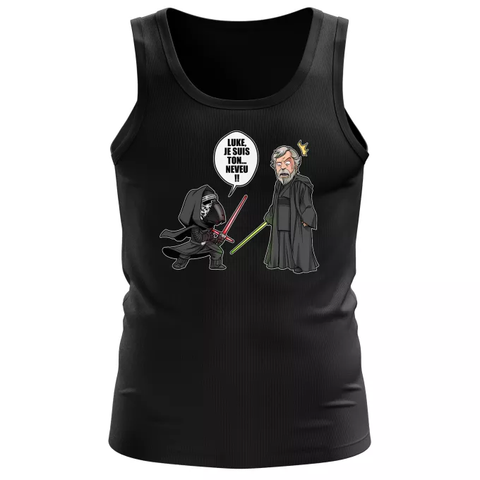 Débardeurs Hommes Parodie Star Wars Luke, je suis ton... ;) - Kylo Ren Vs Luke Skywalker