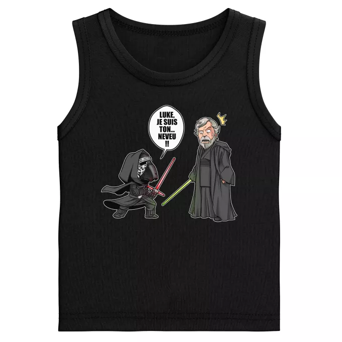 Débardeurs Enfants Garçons Parodie Star Wars Luke, je suis ton... ;) - Kylo Ren Vs Luke Skywalker