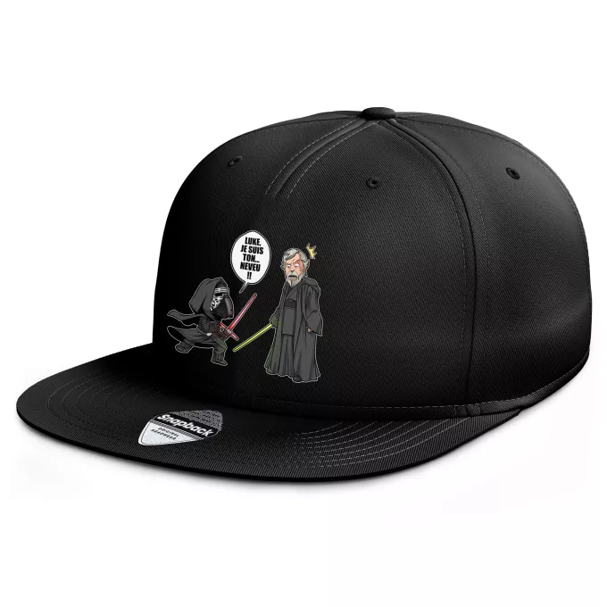 Casquette Rap Snapback Parodie Star Wars Luke, je suis ton... ;) - Kylo Ren Vs Luke Skywalker