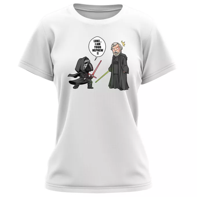 Women T-shirts Parody of Star Wars Kylo Ren And Luke Skywalker