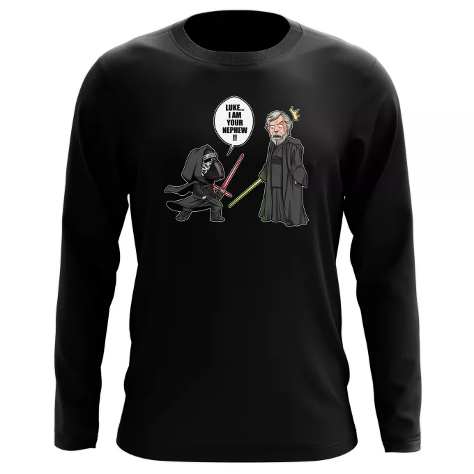 Long sleeve T-shirts Parody of Star Wars Kylo Ren And Luke Skywalker