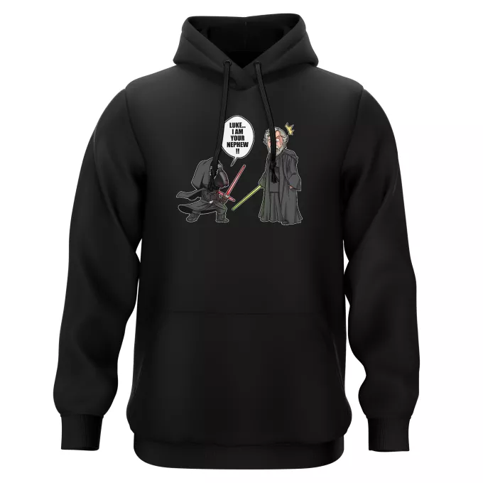 Hooded Sweatshirts Parody of Star Wars Kylo Ren And Luke Skywalker