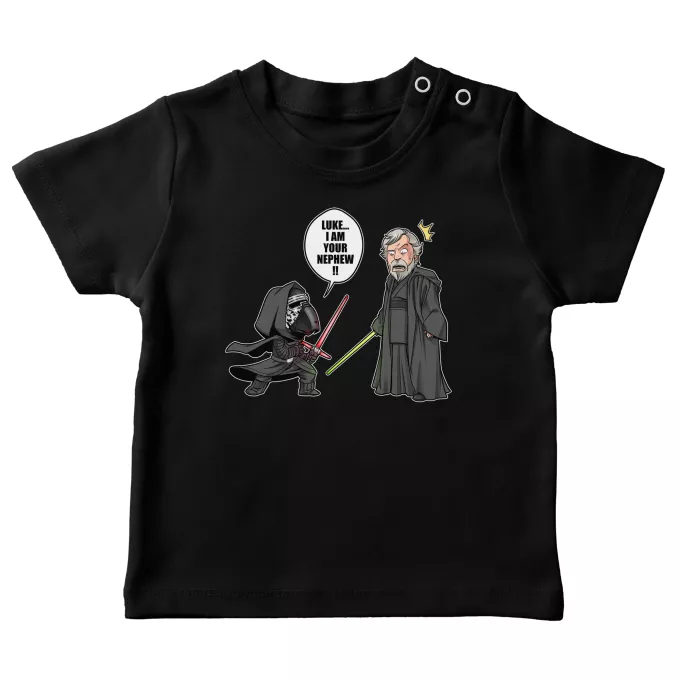 Baby's T-shirts Parody of Star Wars Kylo Ren And Luke Skywalker