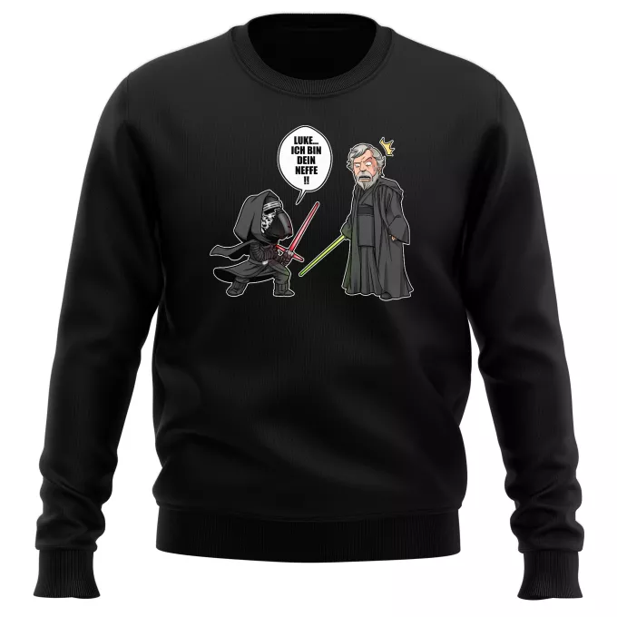 Sweatshirts Parodie auf Star Wars Kylo Ren und Luke Skywalker