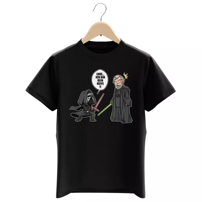 Jungen Kinder T-Shirts Parodie auf Star Wars Kylo Ren und Luke Skywalker