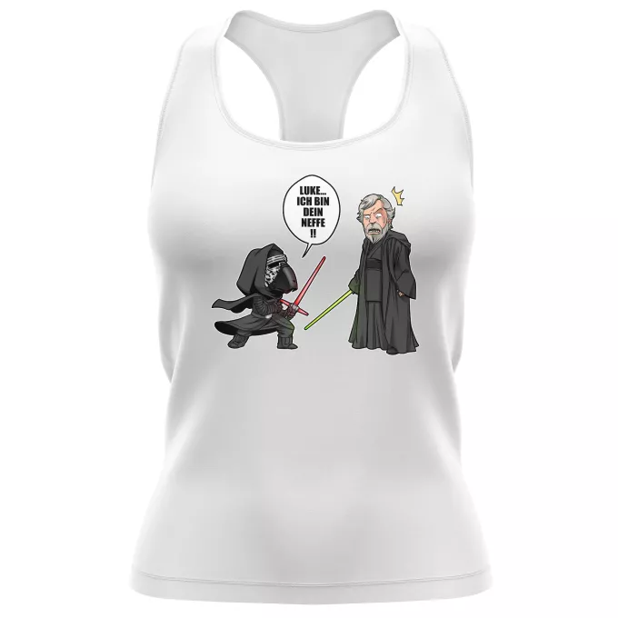 Damen T-shirt Tank top Parodie auf Star Wars Kylo Ren und Luke Skywalker
