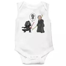 Kylo Ren ärmelloser Baby Strampler “Kylo Ren und Luke Skywalker” – Parodie auf Star Wars